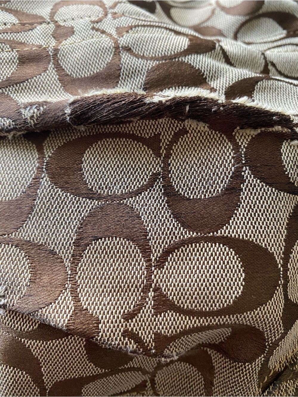 Coach Signature Canvas and Leather Tote in Khaki/Chalk - Picture 3 of 3